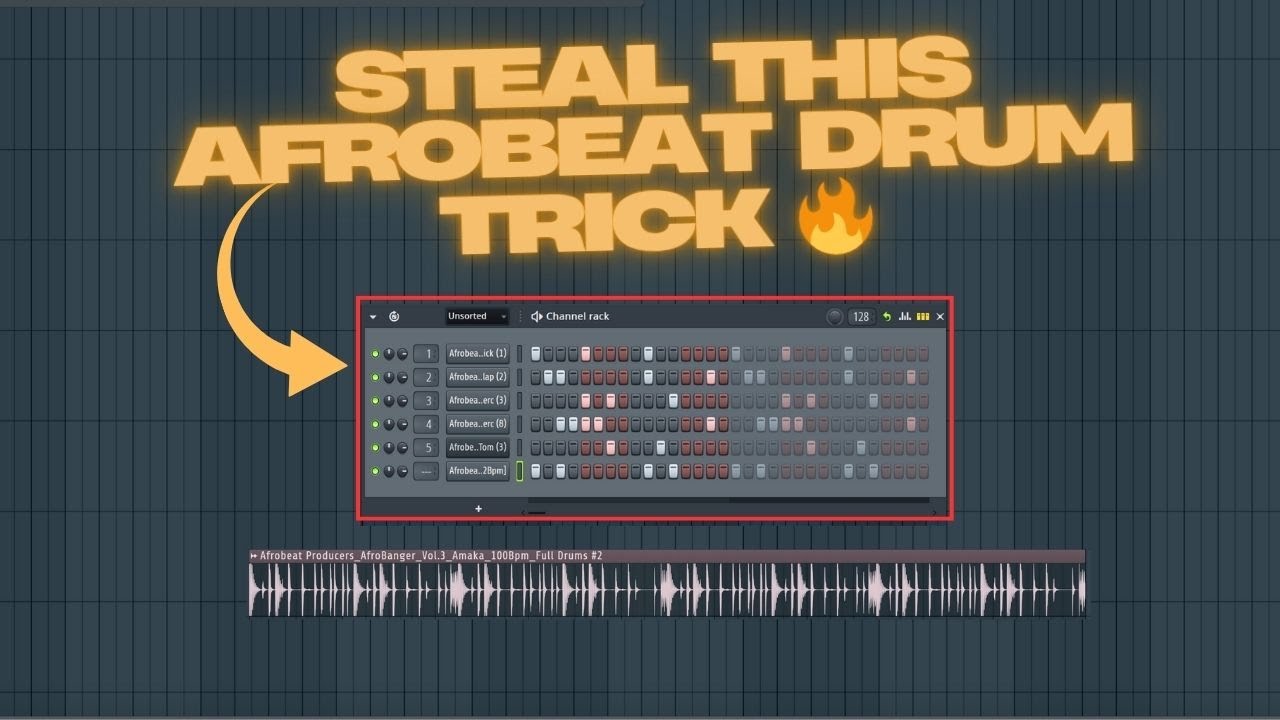 How To Make an Afro Beat Drum Beat | Fl Studio Tutorial